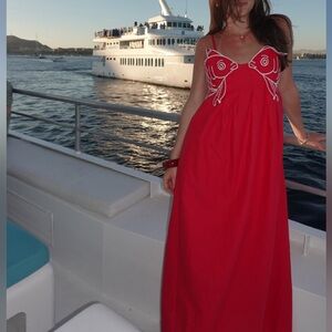 FARM Rio Red Maxi Dress